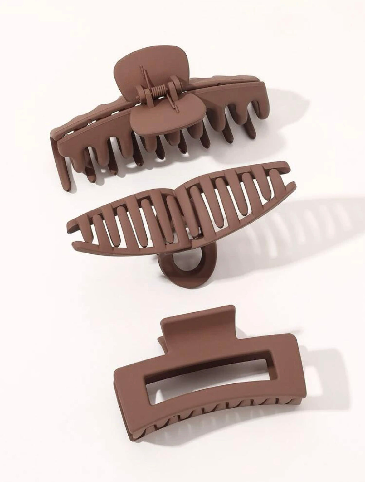 Coffee Brown Hair Claw