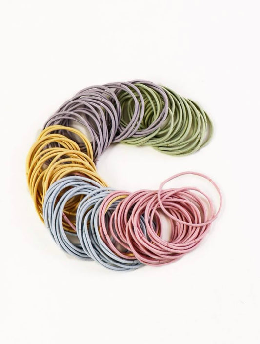 100pcs Colorful Hair Tie