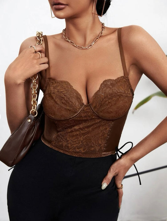 Lace Bustier Cami Top