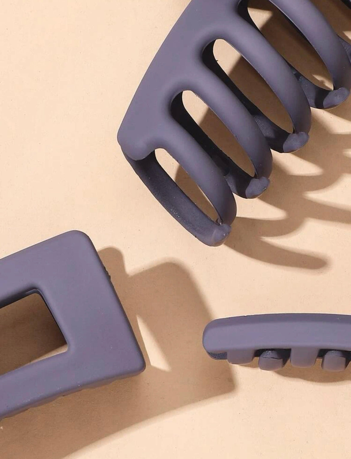 Purple Solid Hair Claw