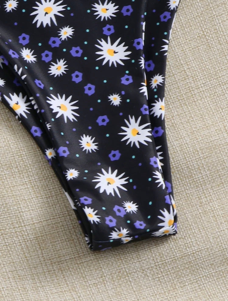 Ditsy Floral Tanga Bikini Swimsuit
