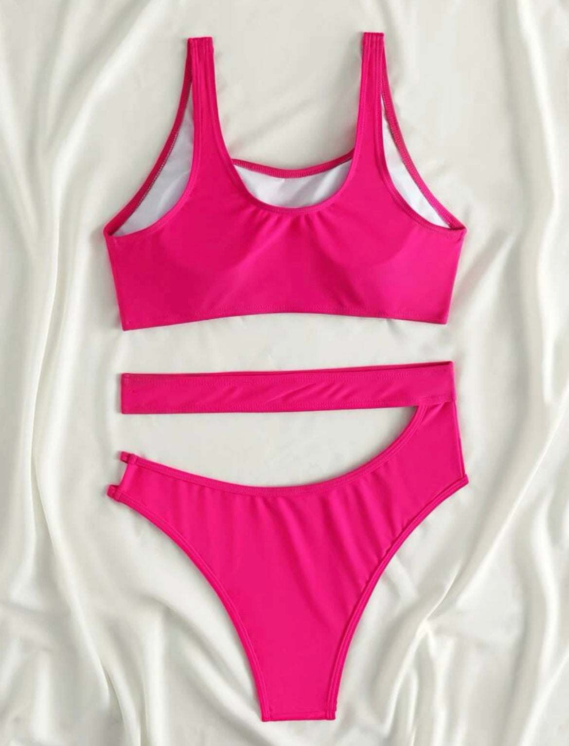 Cut Out High Waist Bikini Swimsuit