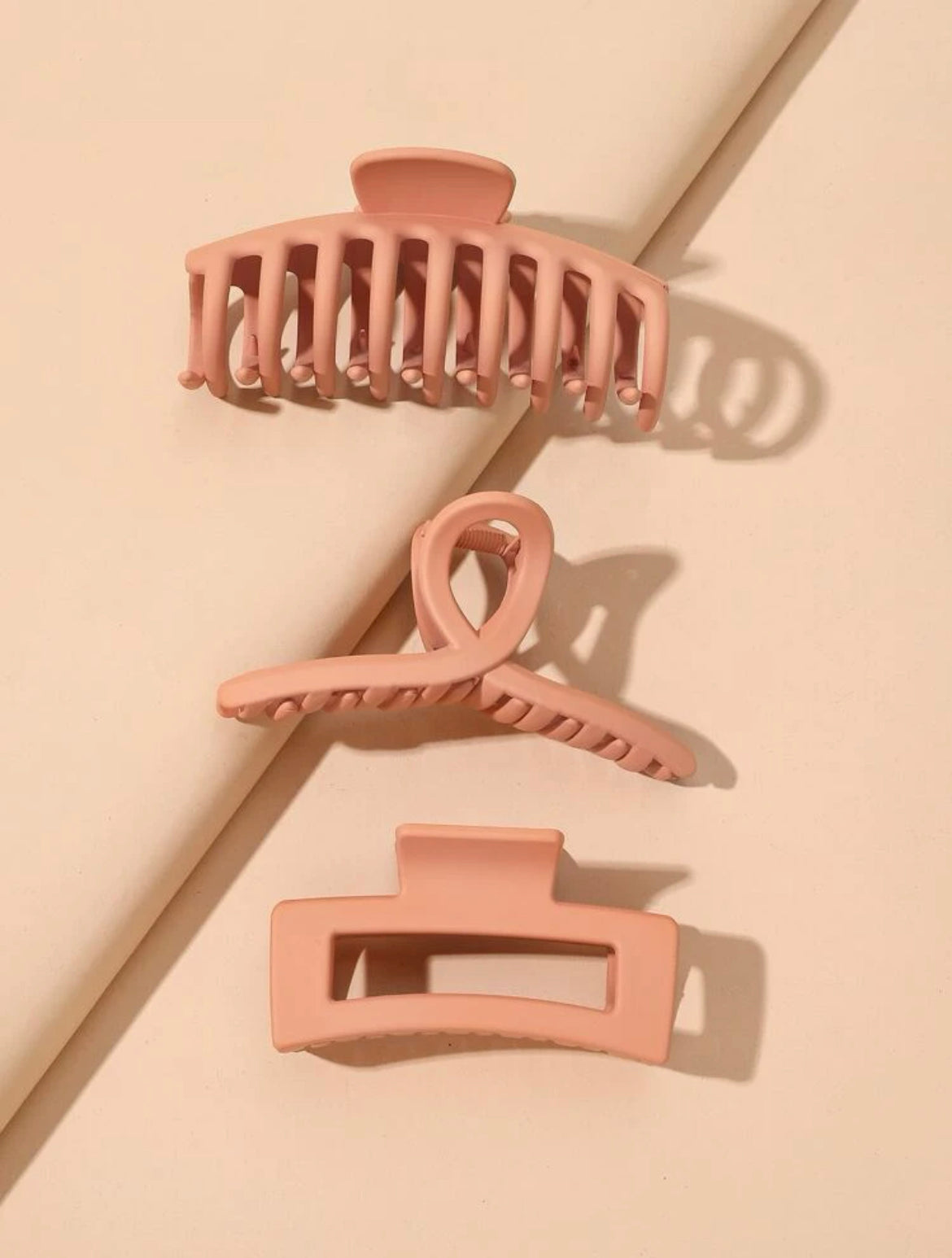 Orange Solid Hair Claw