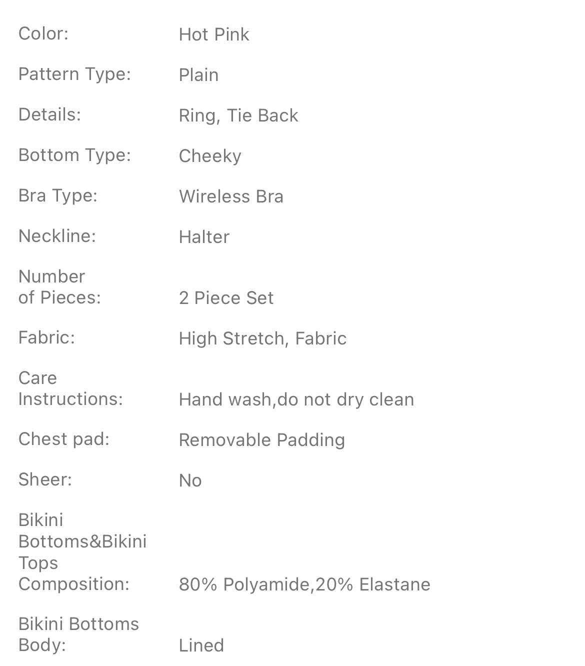 Ruched O-ring Detail Halter Bikini Swimsuit