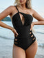 Cut-out One Shoulder One Piece Swimsuit