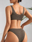 Rhinestone Detail Bikini Swimsuit