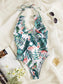 Floral & Tropical Ruffle One Piece Swimsuit