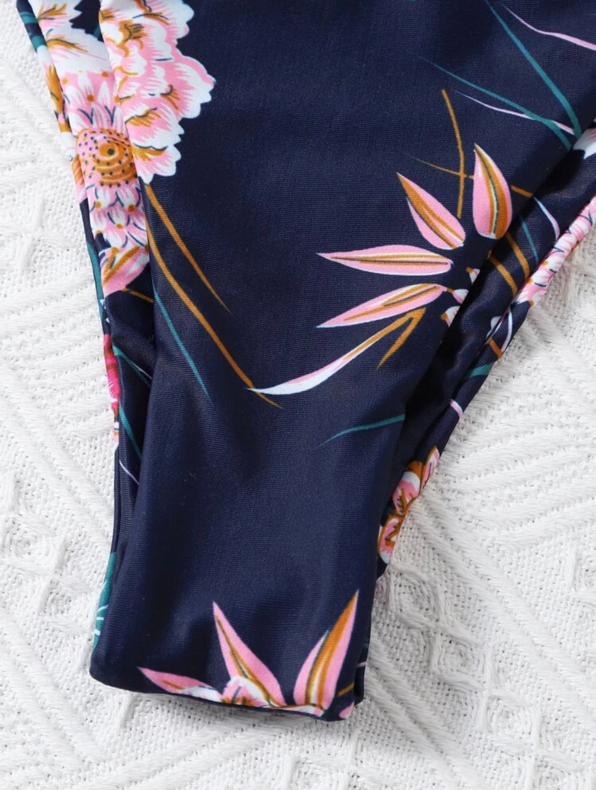 Floral Underwire High Cut Bikini Swimsuit