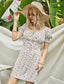 Ditsy Floral Ruched Bust Fitted Dress