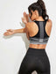 Striped Racer Back Sports Bra