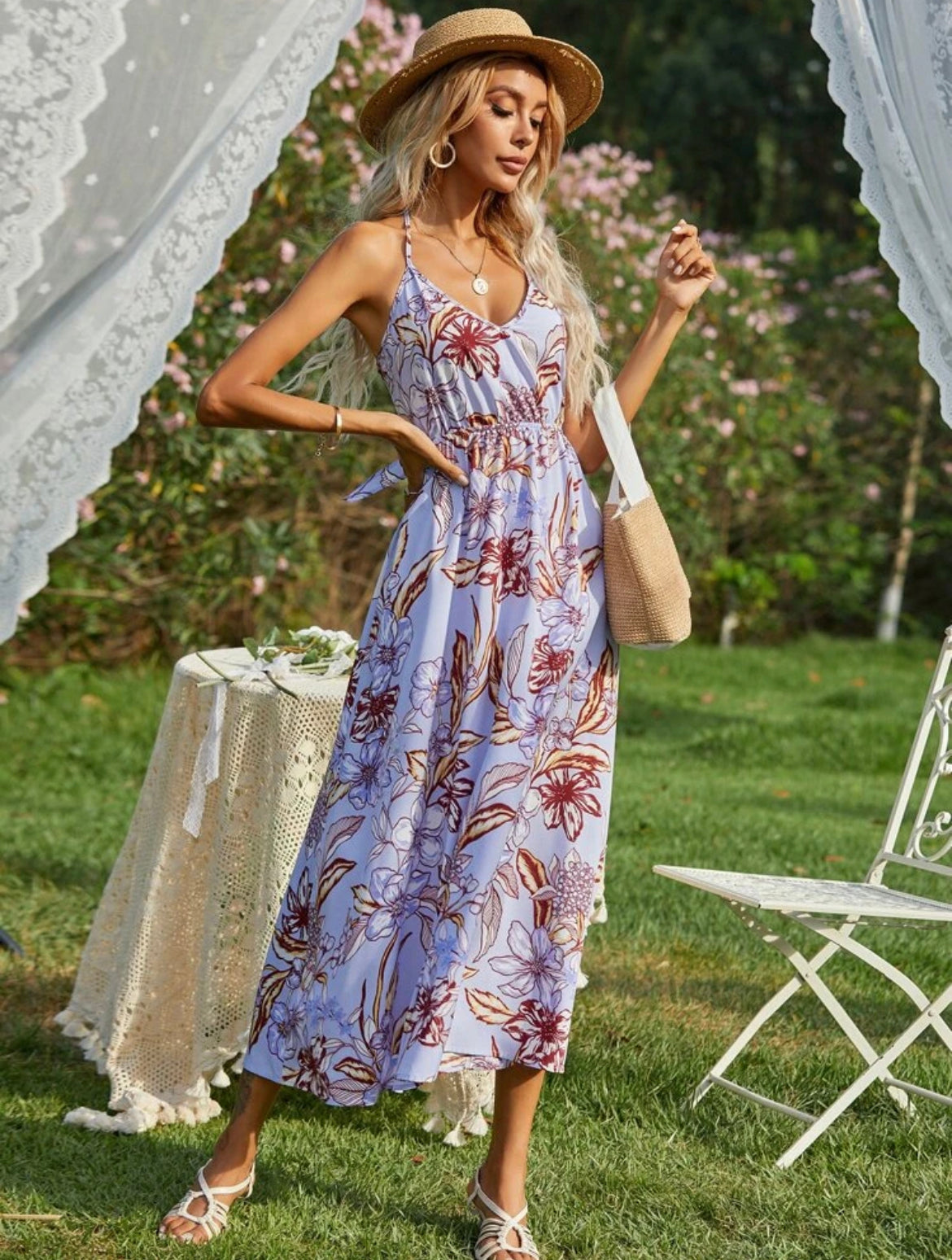 Floral Print Cami Dress