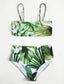 Tropical Print High Waist Bikini Swimsuit
