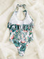 Floral & Tropical Ruffle One Piece Swimsuit