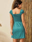 Allover Print Sweetheart Neck Fitted Dress