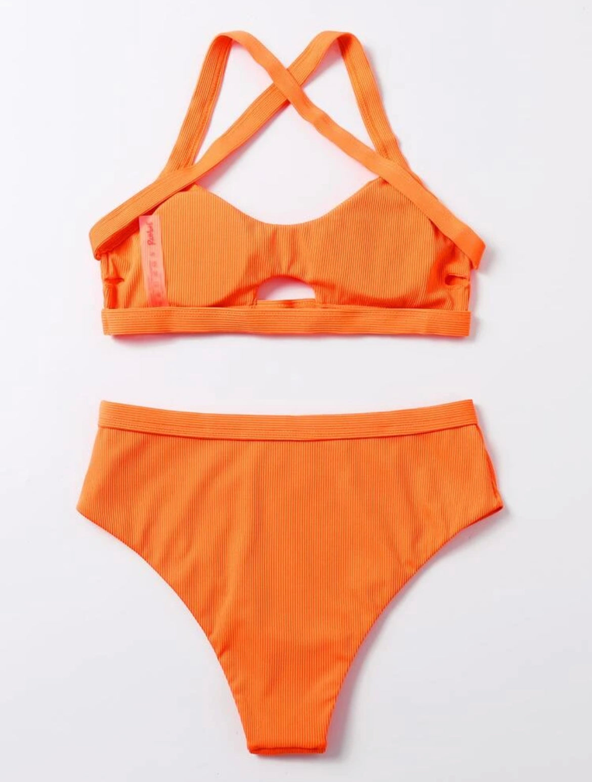 Crisscross High Waist Bikini Swimsuit