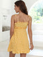 Ditsy Floral Print Tie Shoulder Frill Trim Ruffle Hem Cami Dress