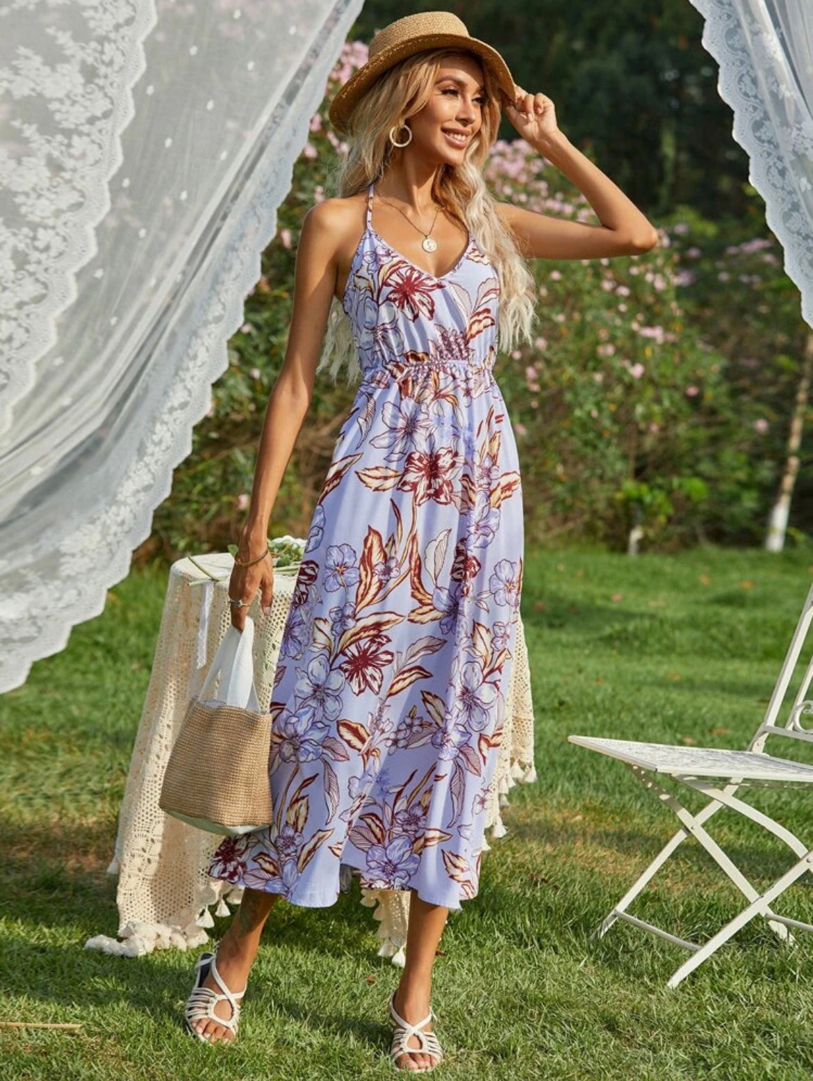 Floral Print Cami Dress
