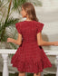 Heart Confetti Polka Dot Plunging Neck Dress