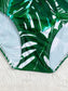 Tropical High Waisted Bikini Swimsuit