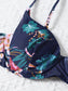 Floral Underwire High Cut Bikini Swimsuit