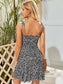 Ditsy Floral Print Knotted Strap Dress