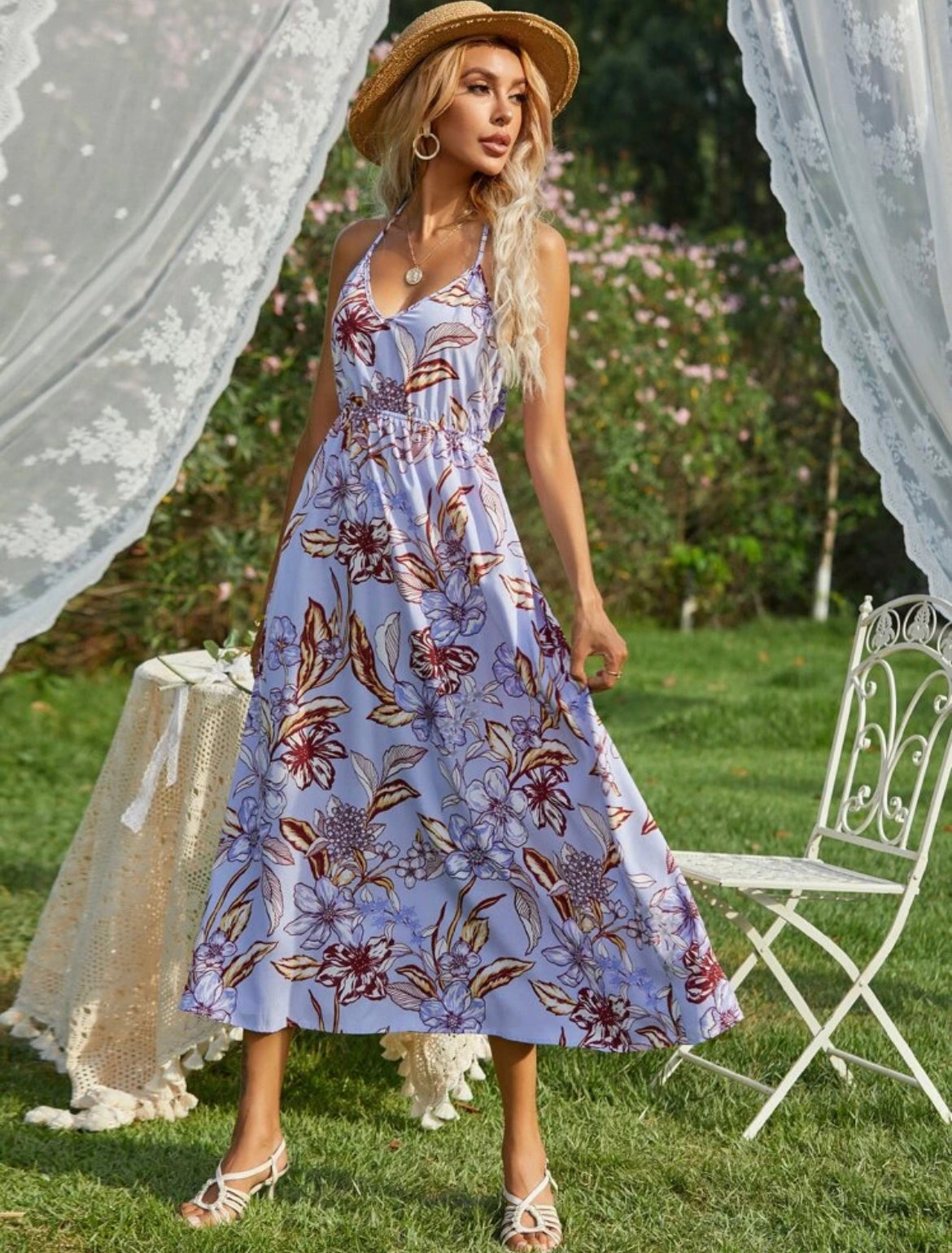 Floral Print Cami Dress