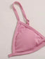 Ribbed Triangle Tanga Bikini Swimsuit