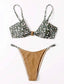 Ditsy Floral Knot Thong Bikini Swimsuit
