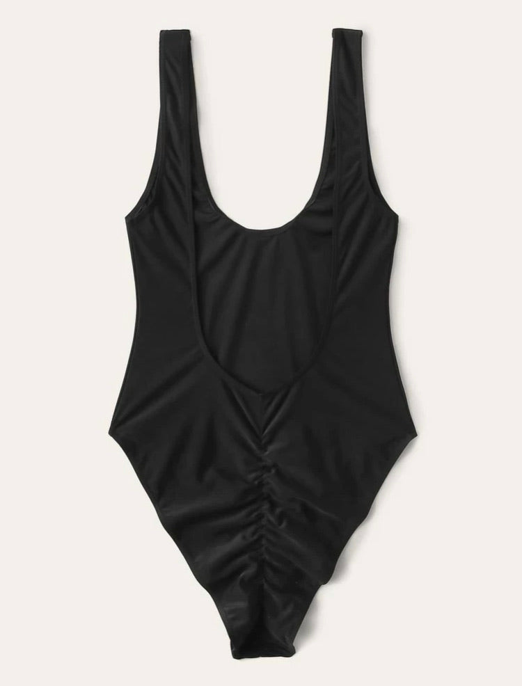 Ruched Detail One Piece Swimsuit
