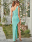 One Shoulder Asymmetric Hem Dress