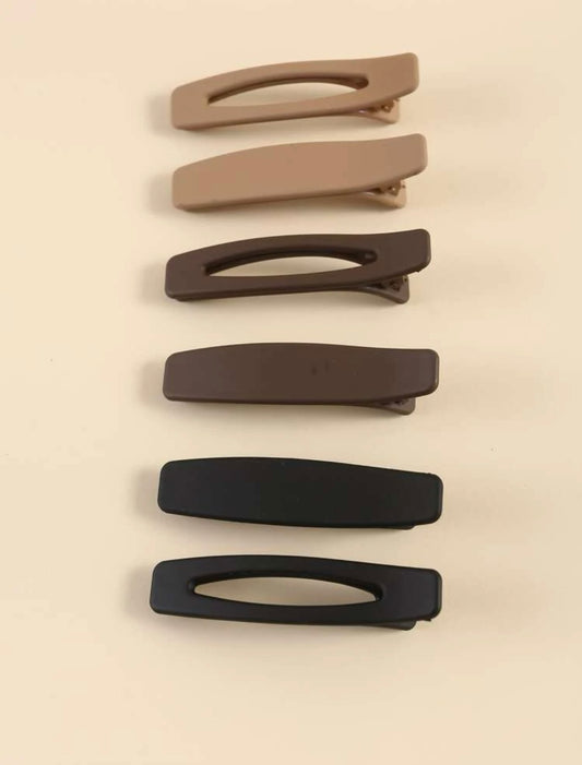 6pcs Minimalist Hair Clip
