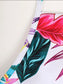 Floral & Tropical Crisscross Bikini Swimsuit