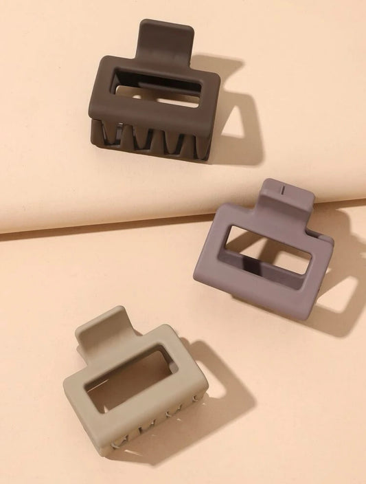 3pcs LATTE MINI Hair Claw