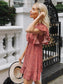 Ditsy Floral Ruffle Trim A-line Dress