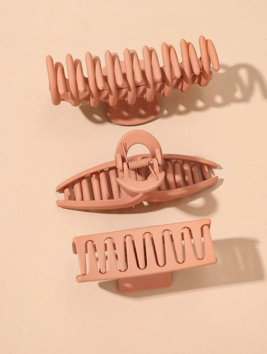 Orange Solid Hair Claw