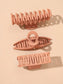 Orange Solid Hair Claw