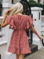 Ditsy Floral Ruffle Trim A-line Dress
