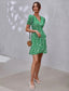 Ditsy Floral Tie Side A-line Dress