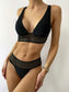 Hollow Out Tape Thong Bikini Swimsuit