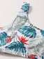 Tropical One Shoulder High Waisted Bikini Swimsuit
