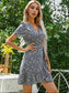 Ditsy Floral Tie Side Wrap Dress
