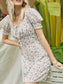 Ditsy Floral Ruched Bust Fitted Dress