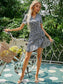 Ditsy Floral Tie Side Wrap Dress