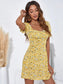 Ditsy Floral Puff Sleeve Dress