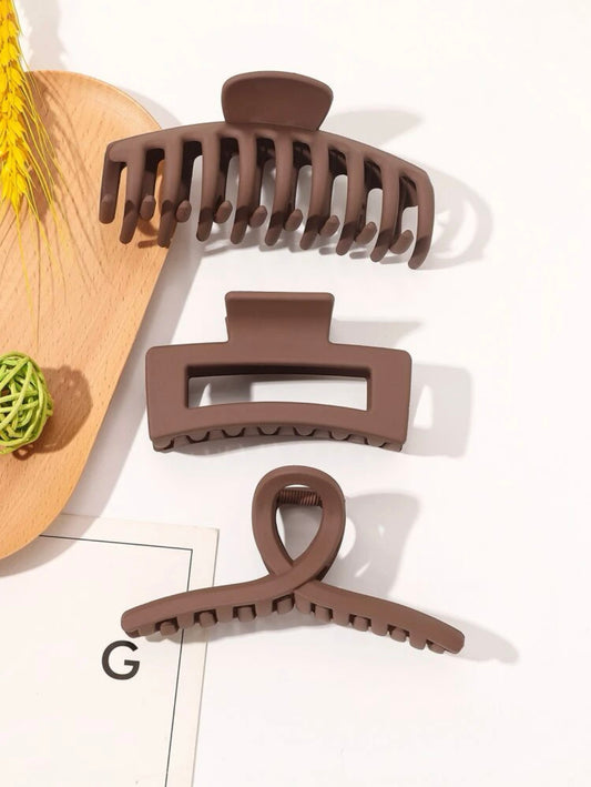 Coffee Brown Hair Claw