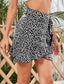 Ditsy Floral Ruffle Wrap Knotted Skirt