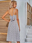 Ditsy Floral Print Tie Back Cami Dress