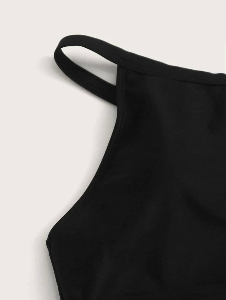 Tropical High Waist Bikini Swimsuit