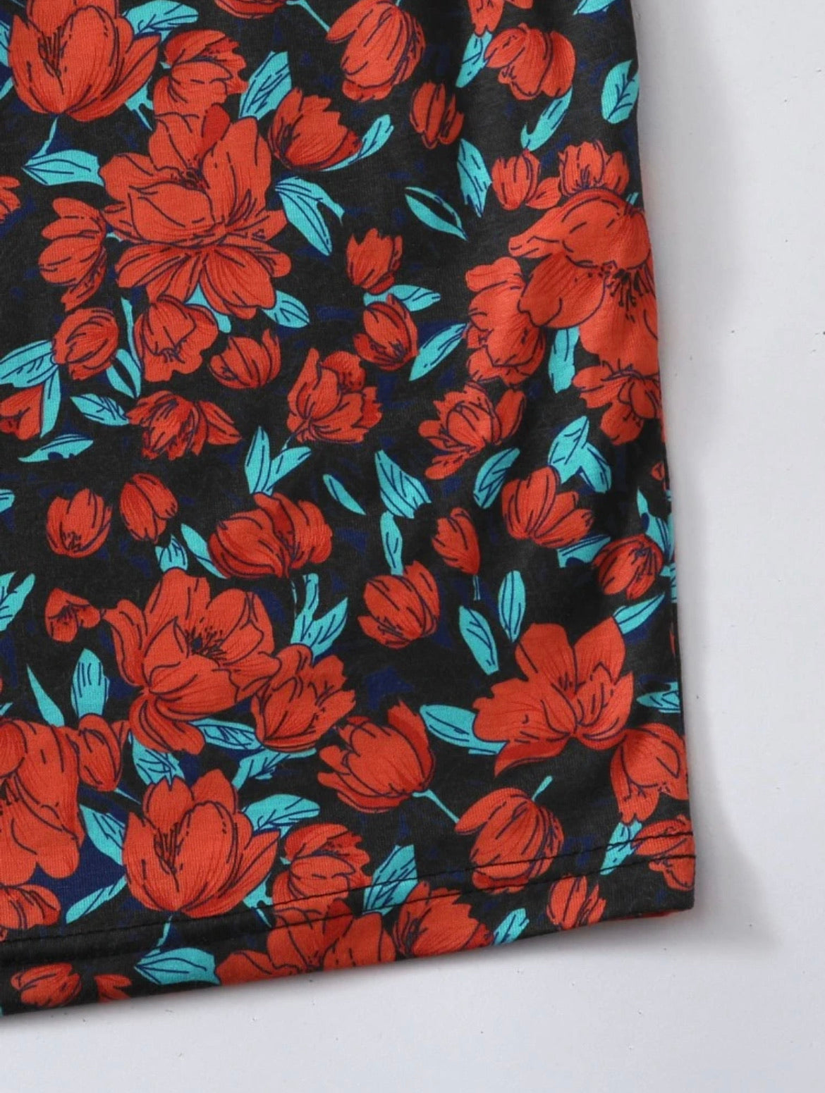 Tie Front Ruched Bust Floral Dress