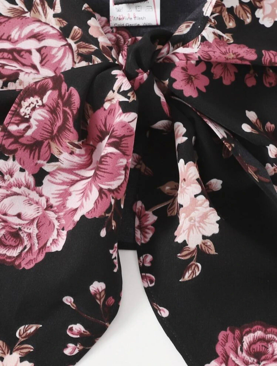 Tie Front Floral Print Tube Top & Shorts Set